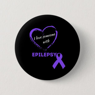 Chapa Redonda De 5 Cm Amo A Alguien Con Epilepsia Cinta De Conciencia Pú