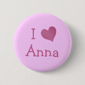 Chapa Redonda De 5 Cm Amo a Anna