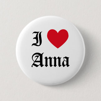 Chapa Redonda De 5 Cm Amo a Anna