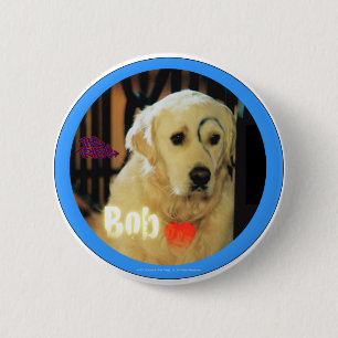 Chapa Redonda De 5 Cm ¡Amo a Bob el perro!