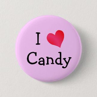 Chapa Redonda De 5 Cm Amo a Candy