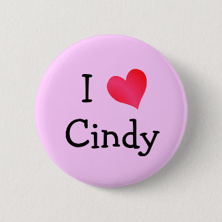 Chapa Redonda De 5 Cm Amo a Cindy