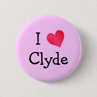 Chapa Redonda De 5 Cm Amo a Clyde