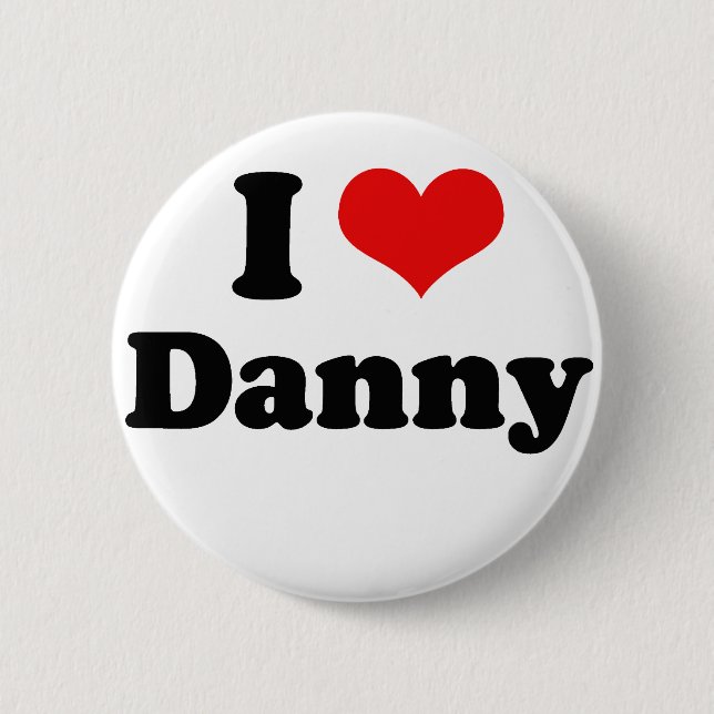 Chapa Redonda De 5 Cm Amo a Danny Gokey (Anverso)