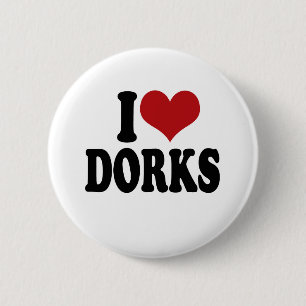 Chapa Redonda De 5 Cm Amo a dorks