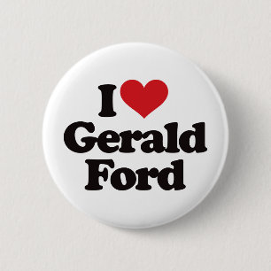 Chapa Redonda De 5 Cm Amo a Gerald Ford