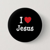 Amo a Jesús personalizado corazón personalizado