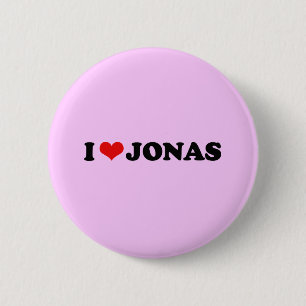 CHAPA REDONDA DE 5 CM AMO A JONAS
