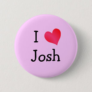Chapa Redonda De 5 Cm Amo a Josh