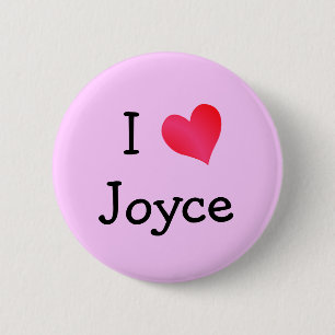 Chapa Redonda De 5 Cm Amo a Joyce