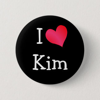 Chapa Redonda De 5 Cm Amo a Kim