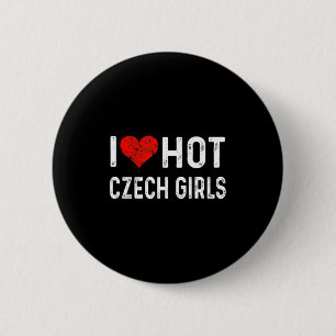Chapa Redonda De 5 Cm Amo a las chicas calientes checas República Checa