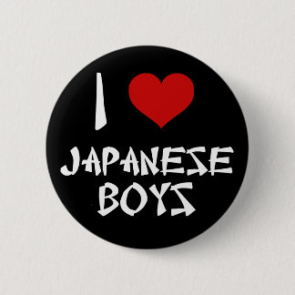 Chapa Redonda De 5 Cm Amo a los chicos japoneses