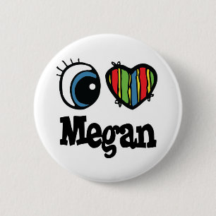 Chapa Redonda De 5 Cm Amo a Megan