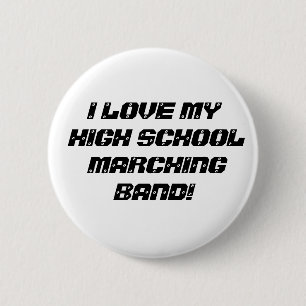 CHAPA REDONDA DE 5 CM ¡AMO A MI BANDA DE HIGH SCHOOL SECUNDARIA!