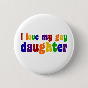 Chapa Redonda De 5 Cm Amo A Mi Hija Gay