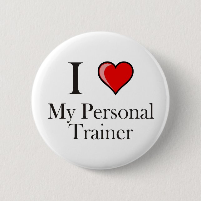 Chapa Redonda De 5 Cm Amo a mi instructor personal (Anverso)