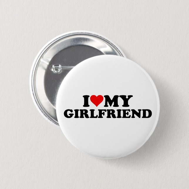 Chapa Redonda De 5 Cm Amo a mi novia 3WH1 (Anverso y reverso)