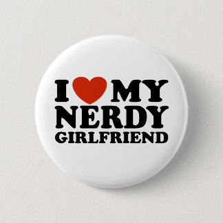 Chapa Redonda De 5 Cm Amo A Mi Novia Nerdy