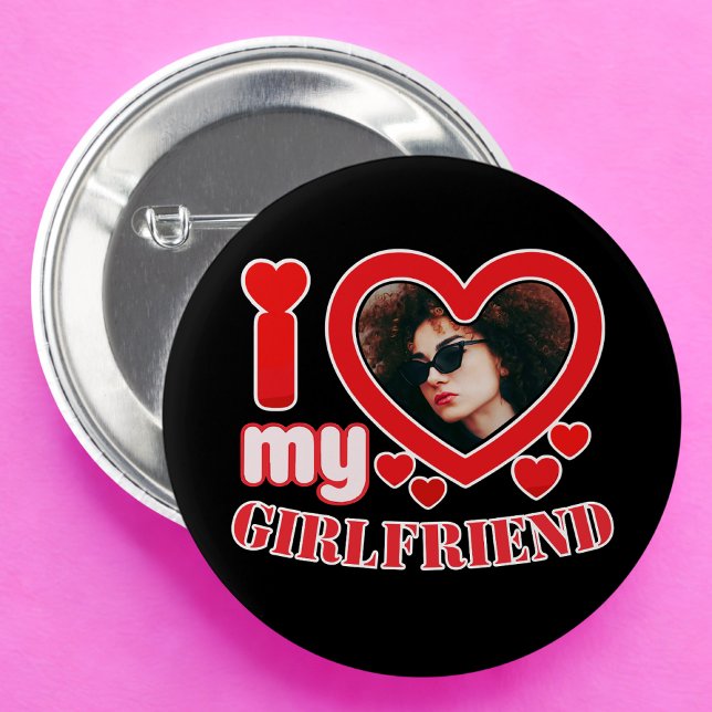 Chapa Redonda De 5 Cm Amo A Mi Novia Personalizada (Subido por el creador)