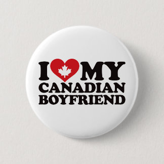 Chapa Redonda De 5 Cm Amo a mi novio canadiense