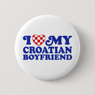 Chapa Redonda De 5 Cm Amo a mi novio croata