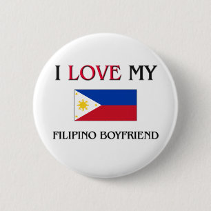 Chapa Redonda De 5 Cm Amo a mi novio filipino
