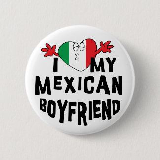 Chapa Redonda De 5 Cm Amo a mi novio mexicano