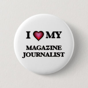 Chapa Redonda De 5 Cm Amo a mi periodista de la revista