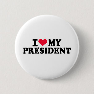 Chapa Redonda De 5 Cm Amo a mi presidente