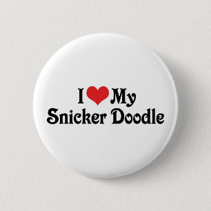 Chapa Redonda De 5 Cm Amo a mi Snicker Doodle