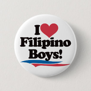 Chapa Redonda De 5 Cm Amo a muchachos filipinos