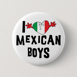 Chapa Redonda De 5 Cm Amo a muchachos mexicanos