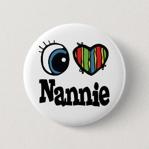 Chapa Redonda De 5 Cm Amo a Nannie
