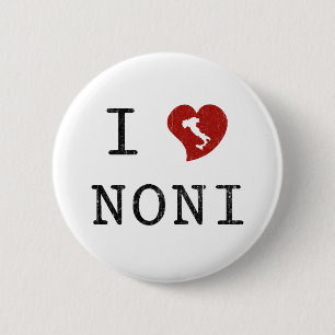 Chapa Redonda De 5 Cm Amo a Noni