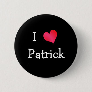 Chapa Redonda De 5 Cm Amo a Patrick