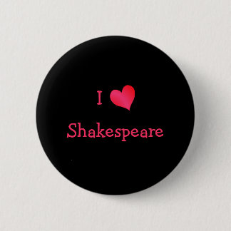 Chapa Redonda De 5 Cm Amo a Shakespeare