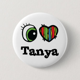 Chapa Redonda De 5 Cm Amo a Tanya