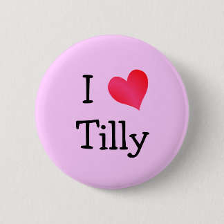 Chapa Redonda De 5 Cm Amo a Tilly