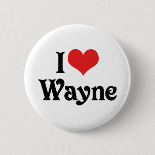 Chapa Redonda De 5 Cm Amo a Wayne