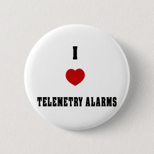 Chapa Redonda De 5 Cm Amo alarmas de la telemetría
