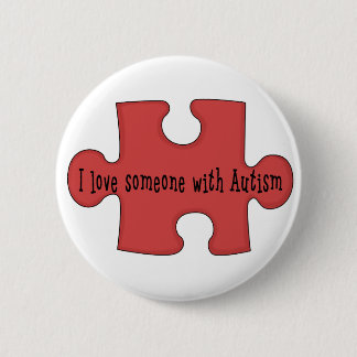 Chapa Redonda De 5 Cm Amo alguien con autismo