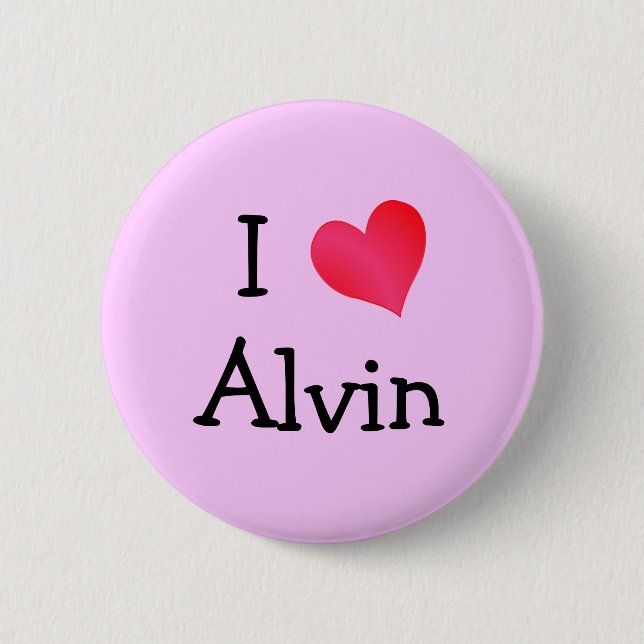 Chapa Redonda De 5 Cm Amo Alvin (Anverso)