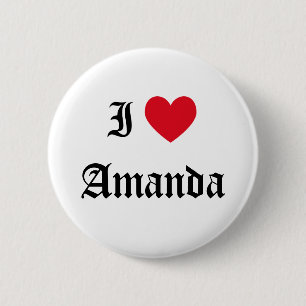 Chapa Redonda De 5 Cm Amo Amanda
