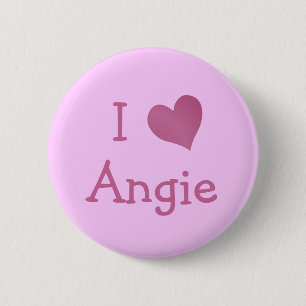 Chapa Redonda De 5 Cm Amo Angie