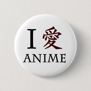 Chapa Redonda De 5 Cm Amo animado