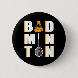 Chapa Redonda De 5 Cm Amo Badminton - Badminton