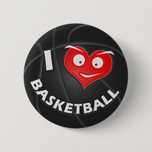Chapa Redonda De 5 Cm Amo baloncesto
