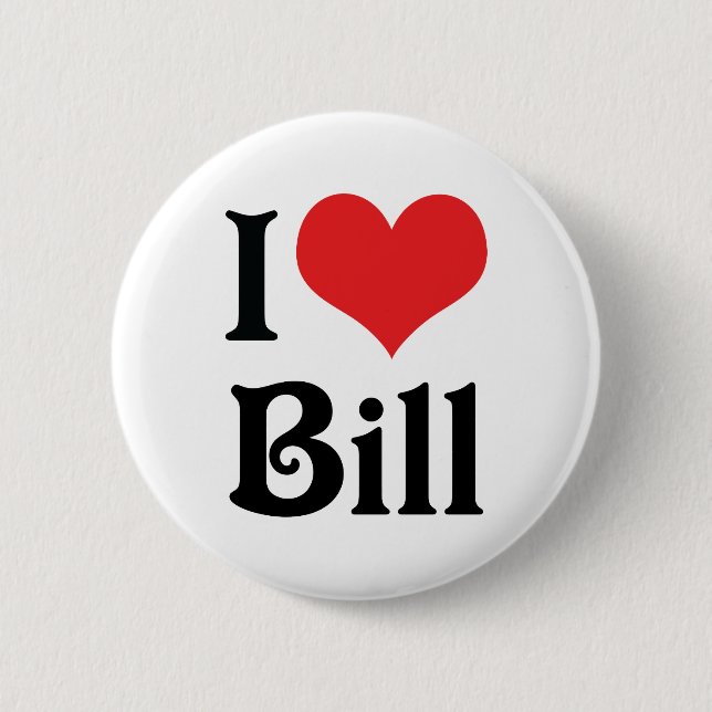Chapa Redonda De 5 Cm Amo Bill (Anverso)