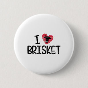 Chapa Redonda De 5 Cm Amo Brisket T Shirt Beef Foodie Bbq Novedad _1